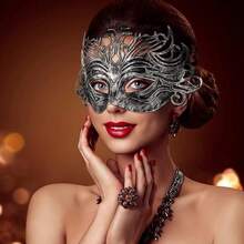 30 Masken, perfekt für Kostümpartys zum Valentinstag und Karnevalsfeiern. - Gold - Übersicht 7