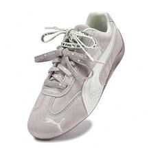 Puma Unisex SPEEDCAT Casual Low-Top Sneakers 40813001 - Light Grey - View 4