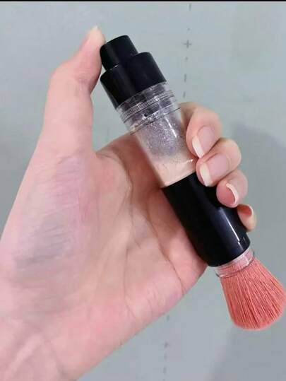  Button-Type Loose Powder Brush, Portable Makeup Tool, Retractable Makeup Brush Set, Refillable With Powder, Soft Bristles,Blush Brush,Contour Brush, Loose Powder Brush, Makeup Tools, Vegan, Foundation Brush, Suitable For Professionals And Beginners,Ideal Gift For Girlfriend, Family, Wife, New Year Gift, Christmas Gift