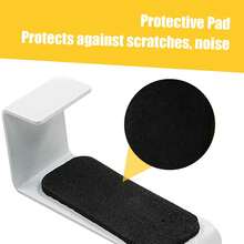 1pc Stainless Steel Towel Rack, No Drilling Required Bathroom Towel Hanger, Kitchen Rag & Glove Hanging Rod, Cabinet Door Mounted Rag Hook - Pure White - View 5