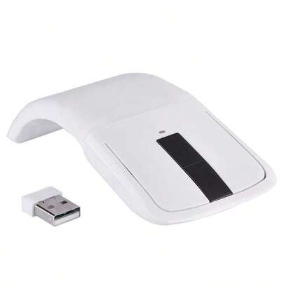 Wireless Arc Touch Mouse For PC Notebook Smart TV White
