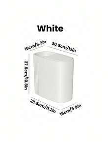 Slim Trash Can Large Capacity Trash Bin With Pop-Up Lid For Garbage Bags Potpourri Phone Tissues Etc Multipurpose Garbage Container Waterproof Waste Paper Storage Bucket For Women Men For Kitchen Bedroom Office Laundry Toilet Living Room Home Toilet Organizer Bathroom Accessaries Kitchen Decor - Multicolor - View 14