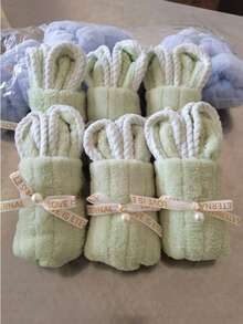 This Adorable Candy-Colored Rabbit-Shaped Soft Towel Set Includes A Small Rabbit-Shaped Hand Towel (19.69 Inches * 9.84 Inches When Unfolded), Suitable As A Wedding Gift, Mother's Day Gift, Father's Day Gift, Birthday Gift, Graduation Gift, Thanksgiving Gift, Christmas Gift, And More. - Multicolor - View 21