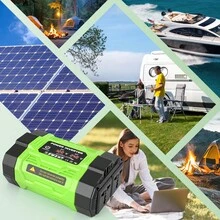 10000W Peak Portable Car Power Inverter, 5000W Continuous 12V To 220V Converter With 6 Fast Charging Ports, Hidden High-Current Terminals & Smart Safety Protection For Outdoor Emergency - Green 5 - View 6