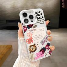 1个信仰拼贴治愈风格TPU手机壳，适用于16/15/14/13/12 Pro Max多摄像头版本，带有圣经经文、樱桃、指南针元素，适合作为趣味礼物，生日必备手机壳。适合送给女朋友、朋友、闺蜜、家人、同事、情侣、同学、老师或自己。 - 彩色 - 查看 3