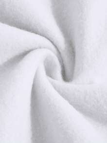 Light-Up Strip And Alphabet Print. Unisex Hoodie For Autumn/Winter. Features An Extra-Thick, Warm Lining, Adjustable Drawstring, And Pockets On The Long Sleeves. Made From Cotton And Velvet. - 白色 - 查看 7