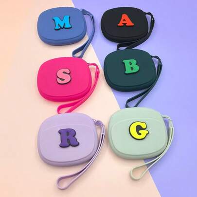 新款心形化妆包，口红零钱包，手提方形包，蓝牙耳机收纳包，柔软卡包钥匙扣，珠宝礼品收纳包，情人节、母亲节礼物