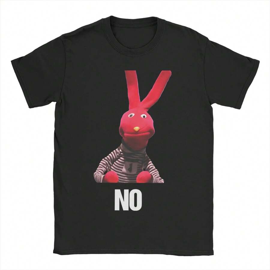 NO Juan Carlos Bodoque Camisetas Hombres Mujeres 31 Minutos Dibujos Animados Divertidos Camisetas de Algodón Puro Cuello Redondo Manga Corta Camisetas Regalo Tops - Negro - Ver 1