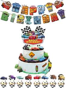 Hình ảnh nhân vật hoạt hình Anime dễ thương, trang trí tiệc sinh nhật chủ đề ô tô: LightningMcQueen, Sally, Mater, Ramone, Luigi, The King, Sarge Fillmore, Mack. Bộ đồ dùng tự làm cosplay, trang trí tiệc theo chủ đề lễ hội, banner, phụ kiện trang trí bánh, quà tặng nhỏ, đồ thủ công mỹ nghệ. - Nhiều màu - Xem 2