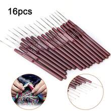 Crochet Hook Hair Tool, Needle Hooks Dreadlock Kit For Braid Dreadlocks - Brown - View 12