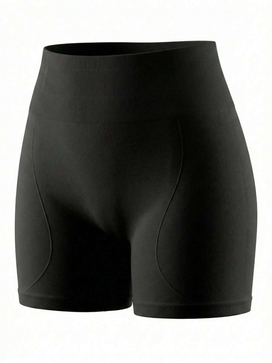 Women's Seamless Tummy Control Shapewear Briefs, Breathable Sports & Casual Comfortable Panties - Black - View 1
