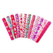 12/24pcs Random Valentine's Day Clapping Bracelets, Cupid Heart Clapper Rings, Valentine's Party Favors Clapper Bracelet Gifts - Pink - View 5