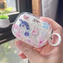 适用于 2/1/3、 4、 Pro 3 和 Pro 2 的无线蓝牙耳机保护套，TPU 材质，海洋动物造型，带钥匙扣 - 彩色 - 查看 10