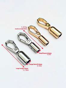 Metal Swivel Spring Hook - Heavy Duty Lobster Clasp, Multi-Functional Bag Hardware Accessory, Suitable For Keychains, Wallets, Backpacks And Luggage Tags, Durable Metal Swivel Buckle, Suitable For DIY Craft Projects, Bag Repair, Rope End Caps, Rope End Terminators, Lobster Claw Clasp, Crimp Ends, Necklaces - Multicolor - View 10