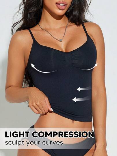 Compression Tank Tops For Women Tummy Control Shapewear Seamless Body Shaper
