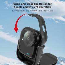 适用于 Insta360 GO Ultra 的 PULUZ 棒球帽夹式相机 POV Vlog 支架（黑色） - 黑色 - 查看 5