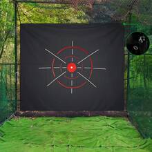 1 pieza Red de práctica de golf antimpacto duradera de nailon, adecuada para entusiastas del golf, fácil de instalar - Negro - Ver 7