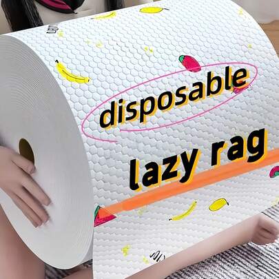 800片/卷 超柔软微纤维厨房毛巾卷，多用途吸水清洁布，抹布，玻璃清洁布，适用于烹饪、烘焙、汽车清洁、浴室清洁、家居清洁