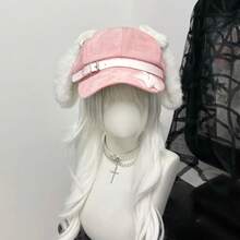 Women's Kawaii Hat Sweet Style New Fashion Cap Grey Dog Eared Cap Subculture Beret Cute Individualistic Otaku Style - Multicolor - View 15