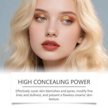 2 In 1 Color-Changing Foundation Stick, Ivory White, High Coverage Waterproof, Liquid Lightweight Moisturizing Brightening Foundation Color Changing With Brush Base For All Skin Types - 象牙白 - 查看 7