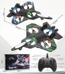 Dron ligero para niños de interior con motor sin núcleo, cuerpo de espuma a prueba de golpes, helicóptero RC con inicio de una tecla, avión teledirigido - color aleatorio - Ver 6