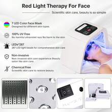 HanTai Led-Face-Tool,LED Light Therapy Facial Mask,7 In 1 Beauty Equipment For Skin Care At Home - Xem 4