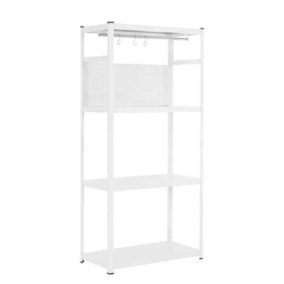 スチールラック オープンラック 可動棚 分割可能 大容量 オープンシェルフ 収納ラック キッチンラック 棚 食器棚  収納ラック 棚 物置 作業台 倉庫用 ボトル不要 幅80cm×奥行40cm×高さ168cm