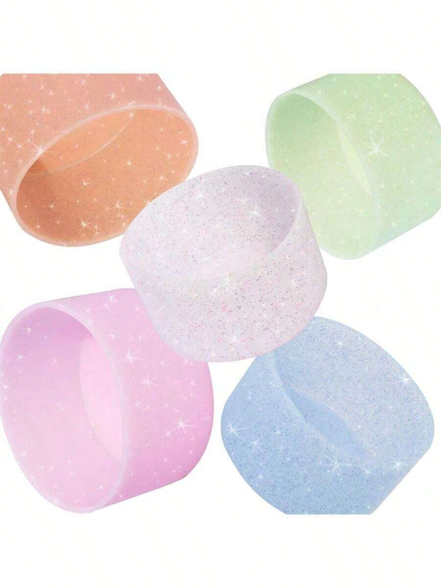 1 chiếc vỏ bọc cốc silicon lấp lấp lánh có đế chống trượt, lớp phủ bảo vệ dày giúp tăng độ ổn định và an toàn cho cốc, thích hợp cho cốc lấp lánh, cốc đá, bình nước thể thao, cốc giữ nhiệt, cốc trên xe hơi, v.v. - Nhiều màu - Xem 1