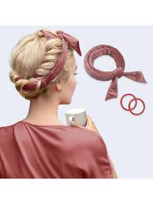 这款免加热卷发棒非常适合女性使用。它采用免加热卷发头设计，配有发圈和睡眠卷发带，是一款温和的DIY造型工具，非常适合打造自然柔和的波浪卷和各种类型的卷发。 - 多色 - 查看 8