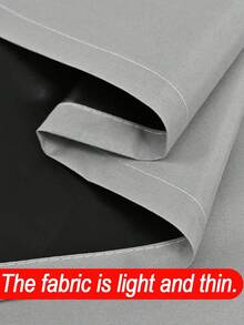 1片纯色经典简约涤纶遮光窗帘，挂钩设计，遮光防晒，适用于客厅、卧室、书房、窗户及房间装饰，轻盈透气，100%涤纶纯色面料，现代设计，黑色衬里，四季皆宜，适合居家及日常使用。 - 彩色 - 查看 6