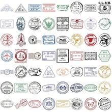 60Pcs Transparent Vintage Postmark Stickers - Waterproof PET Decor For Journals, Guitars & Notebooks - 60PCS - View 12