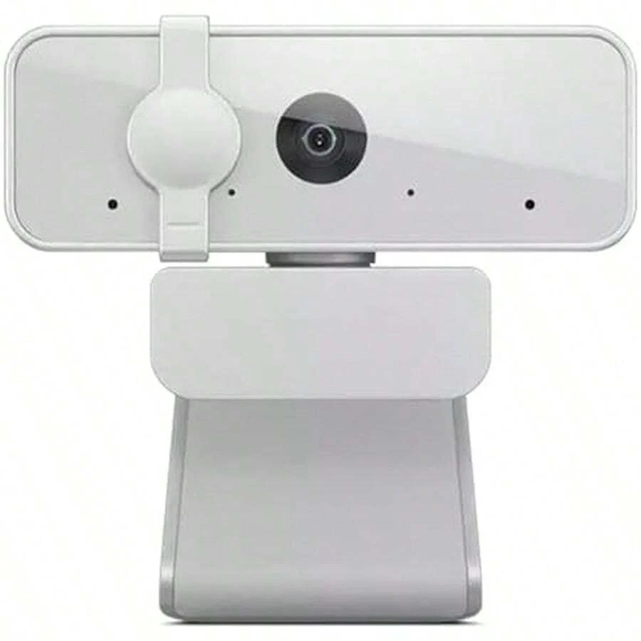 HD 1080p cámara web (300 FHD) - Cámara de monitor con ángulo amplio de 95°, rotación de 360° panorámica e inclinación, micrófonos duales, cámara de computadora conectable con obturador de privacidad para trabajo remoto, transmisión y juegos - Nube gris - Ver 1