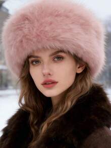 新款时尚个性化高品质男女通用仿毛皮耳罩帽，秋冬季日式大头围加厚保暖防风渔夫帽，非常显脸型