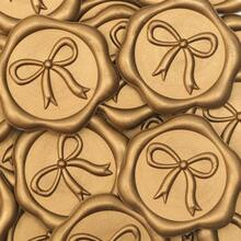 10/25pcs Rose Or Heart Shaped Wax Seal Stickers, Self-Adhesive Envelope Seals Suitable For Weddings, Parties And Birthdays - Multicolor - View 4