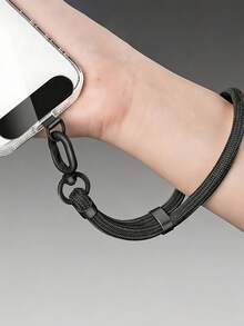 Sangle de téléphone ajustable, corde de suspension de téléphone pour le cou, sangle diagonale longue détachable, cordon de collier tressé, robuste et durable, libère les mains pour les sports de plein air et la course. Cadeau pour la famille et les amis, accessoires de sports de plein air - Multicolore - Voir 9
