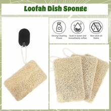 3Pcs Natural Loofa, 100% Real Natural Loofah Sponges Set, Loofah Sponge For Dishwashing, Luffa Sponges - Multicolor - View 5