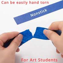 1片装钻石画防污胶带，带粘性边缘贴纸，DIY工具，钻石刺绣配件，单面纸胶带 - 藍色 - 查看 5