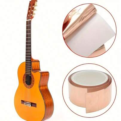 吉他专用铜箔胶带，EMI屏蔽，导电铜箔胶带，专为电吉他设计