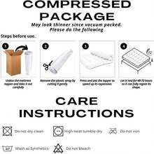 Aafan Hotel Quality Mattress Topper 10cm / 4 Inch Thick Deep Topper Soft & Fluffy Single Double King - White - View 7