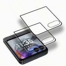 Bộ 2 miếng dán màn hình cường lực 3D cong 9H cho Razr 50 / Razr 50 Ultra / Razr 60 Ultra / Razr 2024 / Razr+ 2024 / Razr 2025, chất lượng cao, chống sốc, in 3D, bảo vệ màn hình thiết yếu, thích hợp sử dụng hàng ngày, văn phòng, nhà. Chống nước, chống sốc, chống rơi, chống trầy xước. - Trong sáng - Xem 4