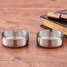 Customized Stainless Steel Ashtray, Can Be Engraved With Name, Phone Number, Company Name - Promotional Gift, Portable Silver Ashtray, Suitable For Bars, Graduation Ceremonies, Party Favors, Creative Gifts And Promotional Customization, Ideal Gift For Dad, Grandpa, Husband, Father, Boyfriend - Multicolor - View 9