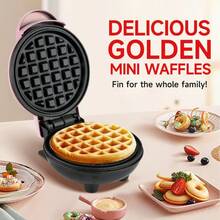 Mini Waffle Maker, Bubble Egg Cake Oven, Egg Cooker, Mini Waffle Iron, Egg Cake Oven, Breakfast Waffle Mold - EU F Type Plug(220-240V) - View 11