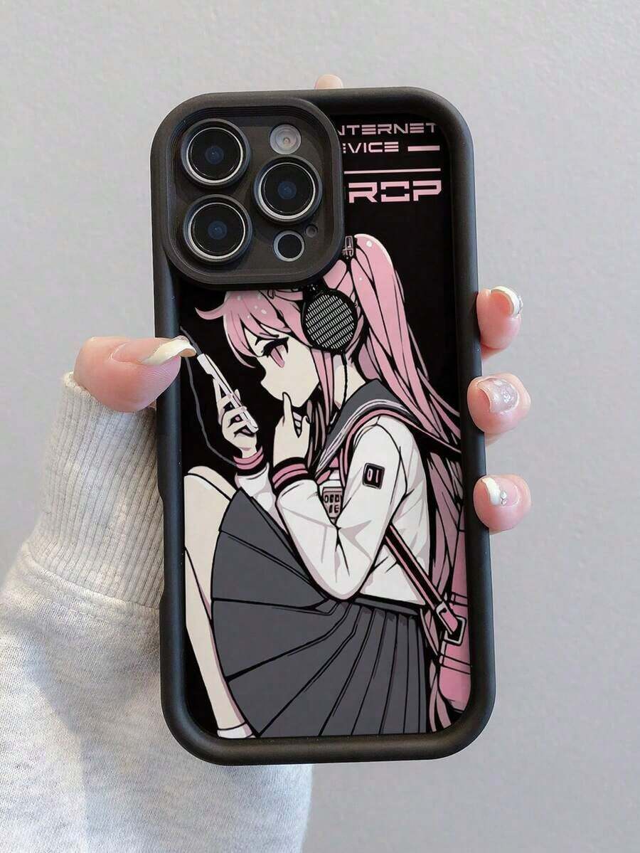 おお祭りりのギフトとして贈呈れる、アニメのおまかせを聞くくテキストハンドルの女のサブ供用スマホケース。 TPU材料で作られており、スカイアイステップが特です。 11、12、13、14、15、16 Pro /Promax/14、15、16 Plus 17/Airのモデルに適しています。 それはメンズのサブと女の子の両方に使用のスマホケースです。 - ブラック - チェックする 1