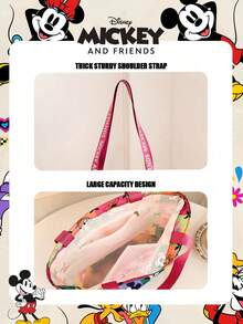 Disney 迪士尼官方授权米奇图案迷你米奇和朋友手提包，彩色斜挎包，抽绳单肩包，轻便手提包 - 多款可选，品质保证，完美适用于日常/购物/外出/情人节 - 彩色 - 查看 9