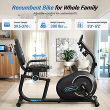 MERACH Recumbent Exercise Bike For Home With Smart Bluetooth And Exclusive App Connectivity, LCD, Heart Rate Handle, Magnetic Recumbent Bikes - S08 Recumbent Bike - View 6
