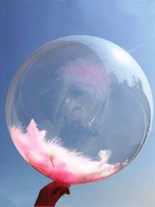 3/10/50pcs 36-Inch Clear Bubble Balloons, Transparent Helium Balloons For Wedding Decoration, Mother's Day, Birthday, Summer Gift, Wedding, Beach, Back To School, Classroom Decor - Clear - View 9