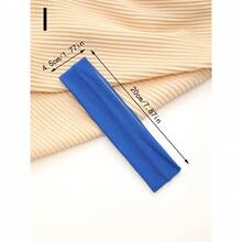 1条装 时尚运动头带 女士纯色弹力发带 跑步瑜伽发带 弹力化妆发饰 头巾 女士头巾 运动吸汗带 - 多色 - 查看 21