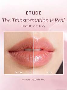 K-Beauty- ETUDE House Glossy Lip Water Tint - Juicy Candy Shine, Non-Sticky Plump Look - #3 Crystal Candy - View 3