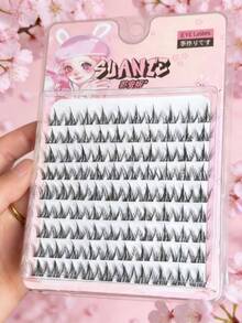90 Clustered Segmented Dog-Like Faux Eyelashes With 9 Rows Large Capacity Realistic Plush Feeling Slouchy Man Triple-Set False Eyelashes For Lash Extension, Magnifying Eyes With Ultra-Thin Black Stem For Daily Commuting, Portable, Reusable And Comfortable To Wear Without Irritation Lash Clusters, Eyelash Clusters, Individual Eyelashes, Lashes, Fake Lashes - C - 查看 3