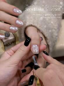 15毫升 XEIJAYI 雪花闪粉指甲油，全新亮白色闪粉美甲设计，适合女士美甲沙龙使用 - 白色 - 查看 7